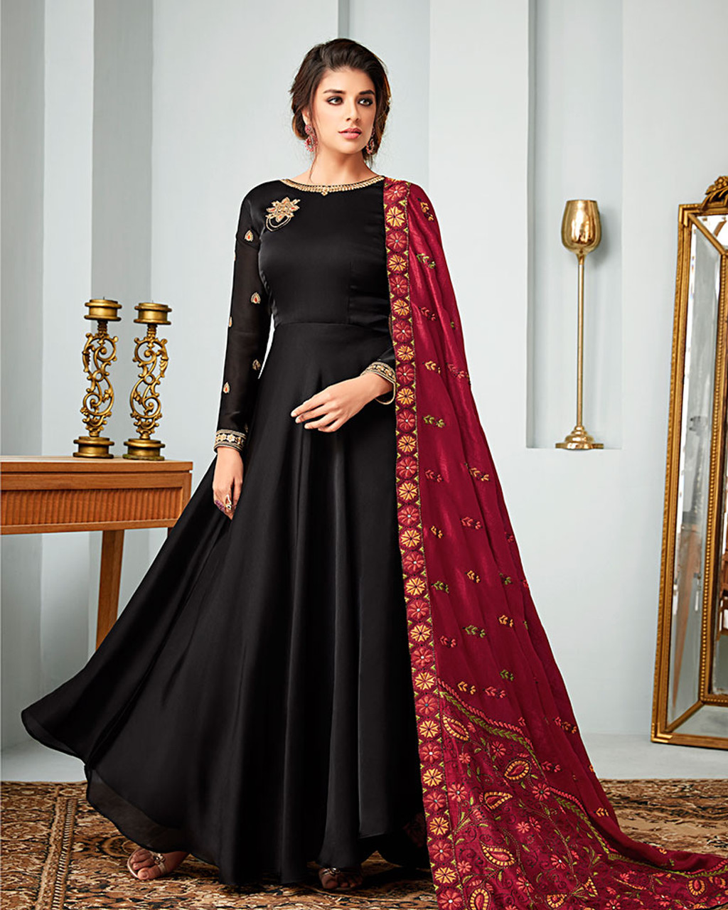 Red Womens Gowns - Buy Red Womens Gowns Online at Best Prices In India |  Flipkart.com